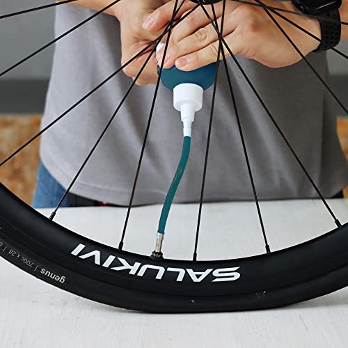 PAX 60ml Bottle Tire Sealant, All Inflatables Rubber Tube, Tubeless Tire Repair, Flat Prevention, Emergency Tool, Extend Tire Life, Suitable for Gravel, Mountain, Dirt Bike, All Bicycles. - Thumbnail 4