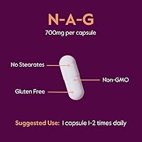 Vista 5 de BESTVITE N-acetil glucosamina (N-A-G) 700 mg (120 cápsulas) - Sin estearatos - Sin OMG - Sin gluten