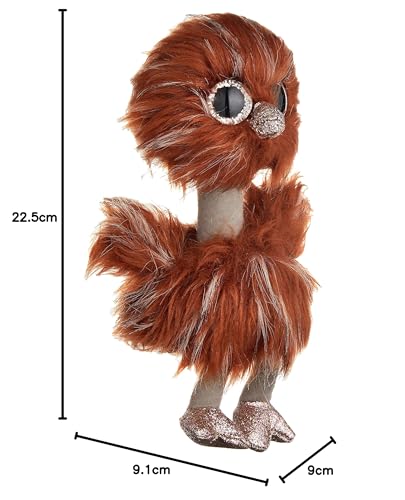 TY Orson Brown Ostrich - Beanie Boos, Multicolored, 15 cm - Image 3