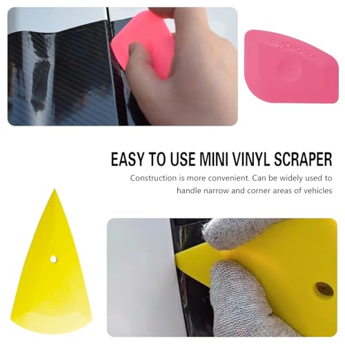 Mandark 18PCS Car Window Tint Kit, Vehicle Glass Protective Film Wrapping Installation Set, Auto Vinyl Wrap Tinting Tools Included Squeegees, Felt Squeege, Cutting Knife with Blades - Image 6