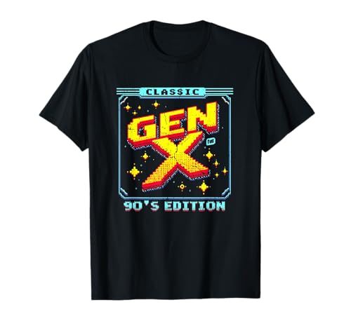 Edición de los años 90 Gen X Collection Retro Video Game Gift For Gamer Camiseta