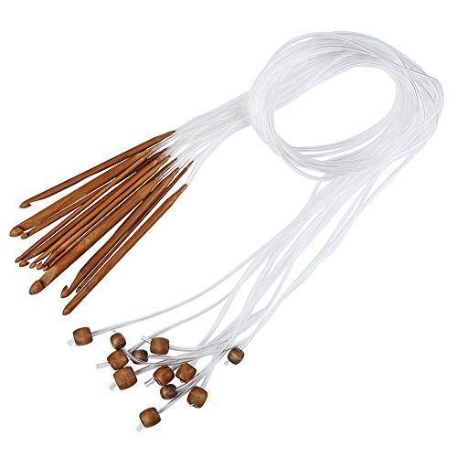 Mirrwin Set Uncinetto Tunisino Aghi per Tappeti