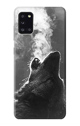 Housse Samsung Galaxy A31 loup design sauvage pour vos sorties en plein air