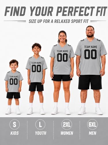Image of Custom Replica Football Jersey with Name Number Logo