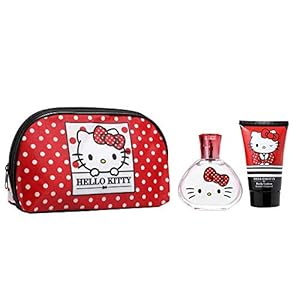 Hello Kitty Make-uptas cadeauset – mooie toilettas in Hello Kitty design met geur voor meisjes (50 ml) en bodylotion…
