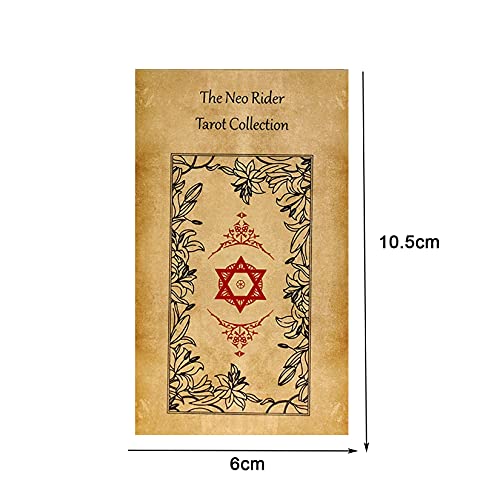 wuxafe 78 Seiten, Der Neo-Fahrer Tarot, Wahrsagerei Wahrsagerkarte Für Anfänger/Erfahrene Leser, Familienbrettspiel… – Bild 8