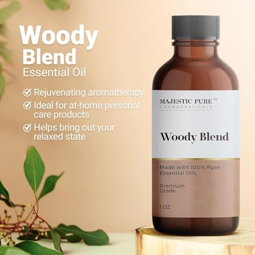 Majestic Pure Wood Essential Oil Blend | 100% Pure Premium Oil for Peace, Harmony | Pine Needle, Cypress, Orange, Himalaya Cedarwood Essential Oil for Diffusers & Aromatherapy | 1oz - Image 4