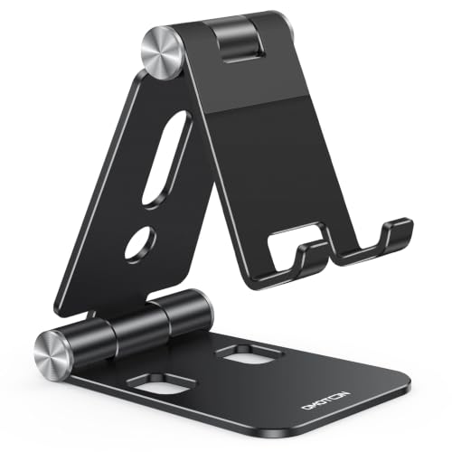 OMOTON Foldable Cell Phone Stand, C4 Portable Aluminum Phone Holder - image 1