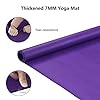 HYD-PARTS Large Exercise Mat for Home Gym Workout,Non-Slip Workout Mats for Home Gym Flooring Yoga Mat Durable Cardio Fitness Mat (Purple)
