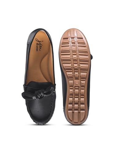 Image of JM LOOKS Women's Loafers with Bow Detail | Stylish Slip-On Flats for Daily Comfort and Stylish