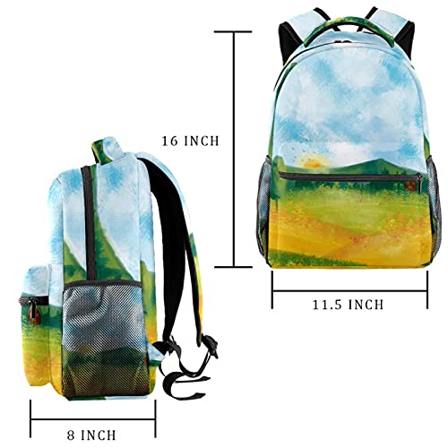 Sac à dos voyage pour campus filles garçons avec gourde