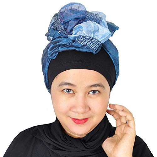 Mu Lan Legend | Silk Story Handmade Instant Infinity Organza Scarf | Lightweight Antique Head Wrap | Multi-functional