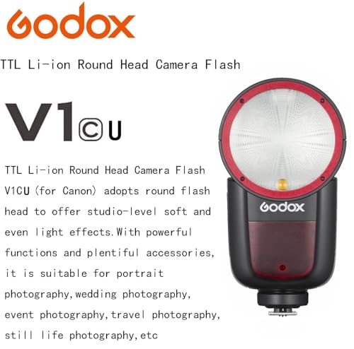 Godox V1 Round-Head On-Camera Flash