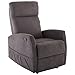 Produktbild Raburg Fernsehsessel Eva in Schiefer-GRAU aus Soft-Touch-Mikrofaser, elektrischer, kompakter Schlafsessel mit 135° Liege- & Relaxfunktion