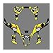 Jamts. Set Completo di Motocross ATV LTZ 400 3m Decalcomanie grafiche Adesivi Sfondi Adatti for Suzuki Ltz400 2003-2008 400ltz. (Color : Silver)