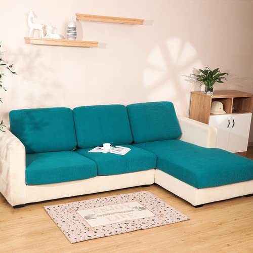 Funda para cojin de sofa separado y chaise longue elastica naranja talla 3 3