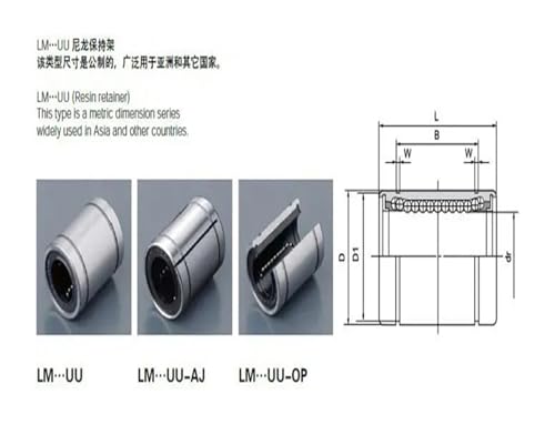Bague de roulement LM60UU en acier renforcé pour haute performance - 5