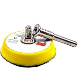 Drilax 2-Inch Hook-and-Loop Backing Pad with 1/4' Shank - Compatible with Drills & Rotary Tools for Woodturning, Automotive, Metal, Stone, Glass, Drywall Sanding & Polishing