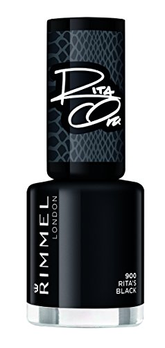 Rimmel Nail Polish 60 Seconds Super Shine By Rita Ora 900 Rita's Black Lakier do paznokci 8ml