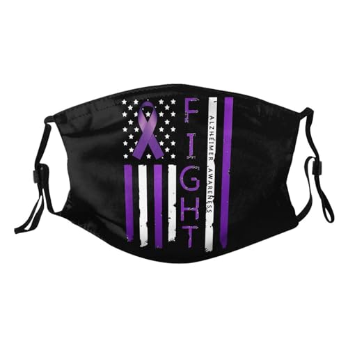 Alzheimers Awareness Adult Dust Mask Adjustable Dust Face with 2 Filter25