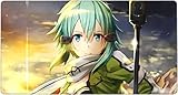 Sword Art Online Large Mouse Pad Sinon Non-Slip Mouse Pad Rubber Base Gaming Mousepad for Office Computer Laptop,35.4 * 15.7in (60cm*30cm)