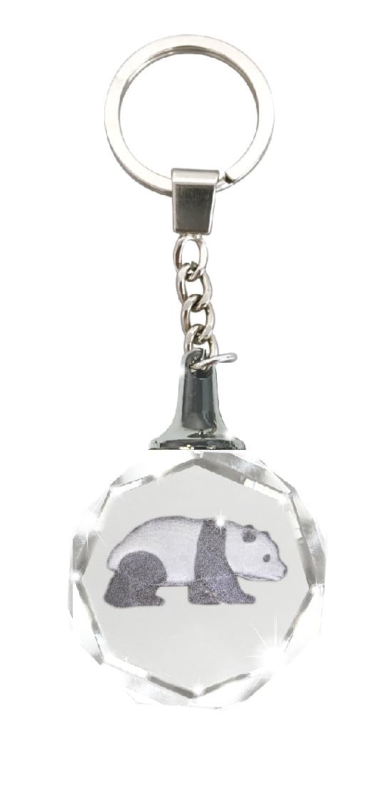 CRYSTAL SILHOUETTES KEYCHAINS from Deluxebase. Glass Crystal Pendant Animal Keyring with Stainless Steel Chain, Unique Purse Charm & Bag Accessory, Novelty Gifts for Women & Men.