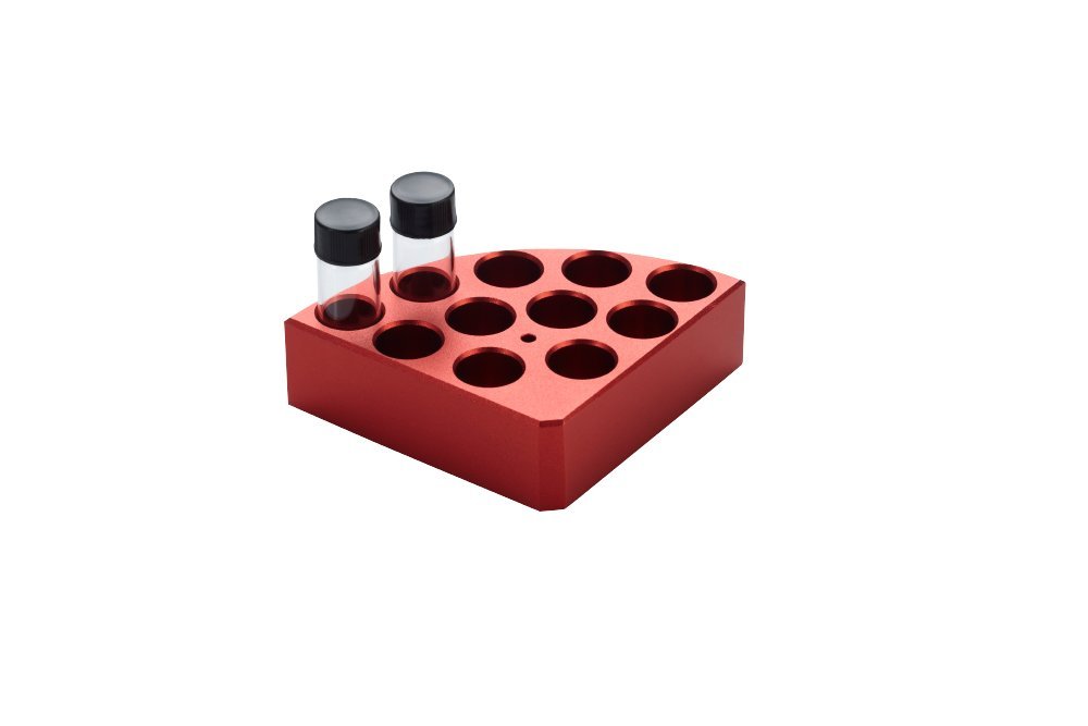 Neolab 8301 Sunlab réponse Block – 1/4 de cercle Segment – 11 trous – Rouge