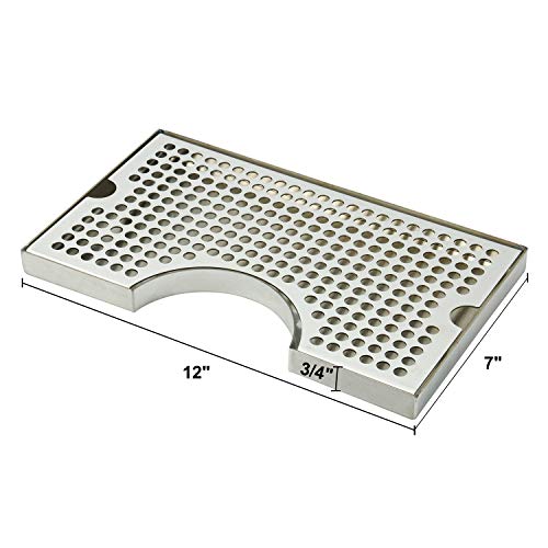 Beer Drip Trays, 12 X 7 Stainless Steel Kegerator Drip