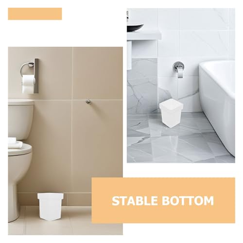Support de brosse WC antidérapant compact avec base stable en verre carré