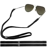 Adjustable Glasses Strap, 3-Pack Black Nylon Eyeglasses Strap with Secure Hold, Sunglasses Holder Around Neck for Men Women Kids, Eyewear Keeper Layard for Reading Sports Outdoor