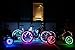 Monkey Light NLX1 LED Bike Wheel Lights, USA Assembled. Mother's Day Basket Stuffing White Elephant Gifts Seniors 2020 Teens Cycling Gift for Girls Active Mens Night Rides Outdoor Festival. (Pink)