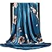 XKUN Foulard écharpe femmeCrème Solaire Big Kerchief Fashion Satin Headcoth Populaire 90X90Cm Stripe en Soie Écharpes Four Seasons Print Square Châles-19,90X90Cm