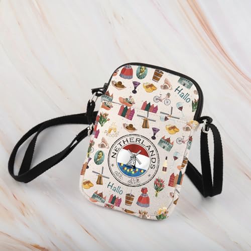 WCGXKO Netherlands Travel Souvenir Gift Dutch Bachelorette Party Gift Netherlands Travel Crossbody Bag3