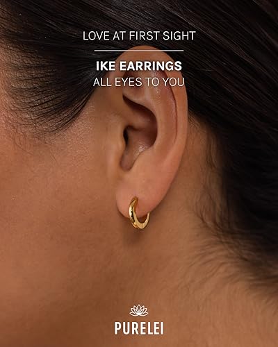 PURELEI® Ike Earrings – stainless steel jewelry – Water-resistant earrings for women – 0.55 inch diameter – Fashion jewelry for your individual look2