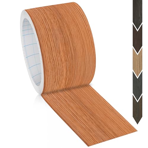 Image of GSCIT Club Wood Grain Repair Tape, 2.4 inch X 25ft Self Adhesive Red Oak Grain Repair Patch for Tables, Chairs, Baseboards, Doors, Windows, Floors, Handicraft DIY.