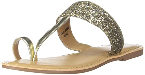 Image of Carlton London Women's Gold Fashion Sandals