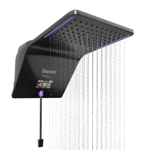 Ducha Chuveiro Eletrônico Zagonel Ducali Premium Digital Preto - ...