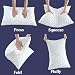 BedStory Bettkissen 50 x 80 cm - geschredderter Memory-Schaum und Faser mit verstellbarer Füllung, weich und atmungsaktiv zum Schlafen, Bezug waschbar
