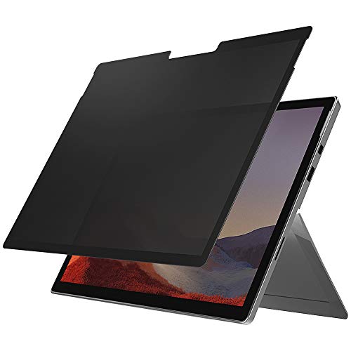 MoKo Privacy Screen Protector Compatible with Surface Pro 7/6/5/4/LTE, Anti-Glare Anti-Spy Blue Light Blocking Screen Filter Full Removable Protector Film - Light Black