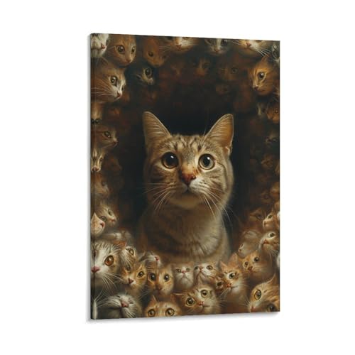 Un chat suffit toile decorative pour exprimer votre passion des felins