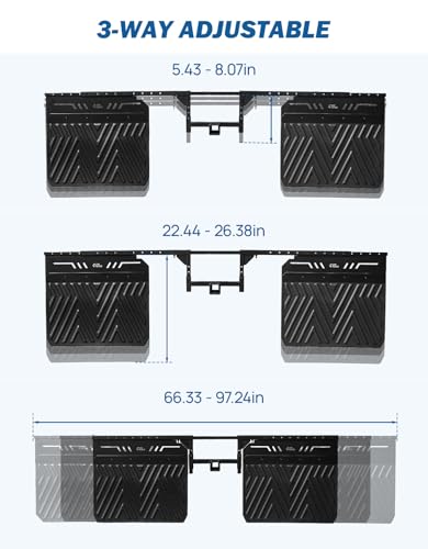 Image of JOYTUTUS 2 inch Hitch Mount Mud Flaps for Trucks & SUVs