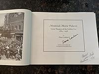 Montreal movie palaces: Great theatres of the golden era, 1884-1938 0921254482 Book Cover