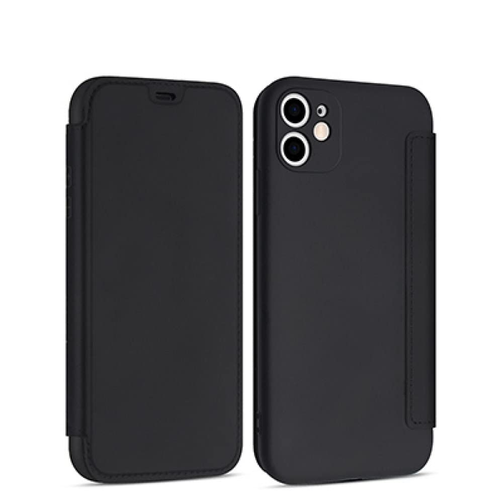 Étui en cuir à rabat pour iPhone 13 avec protection d'objectif silicone - 7