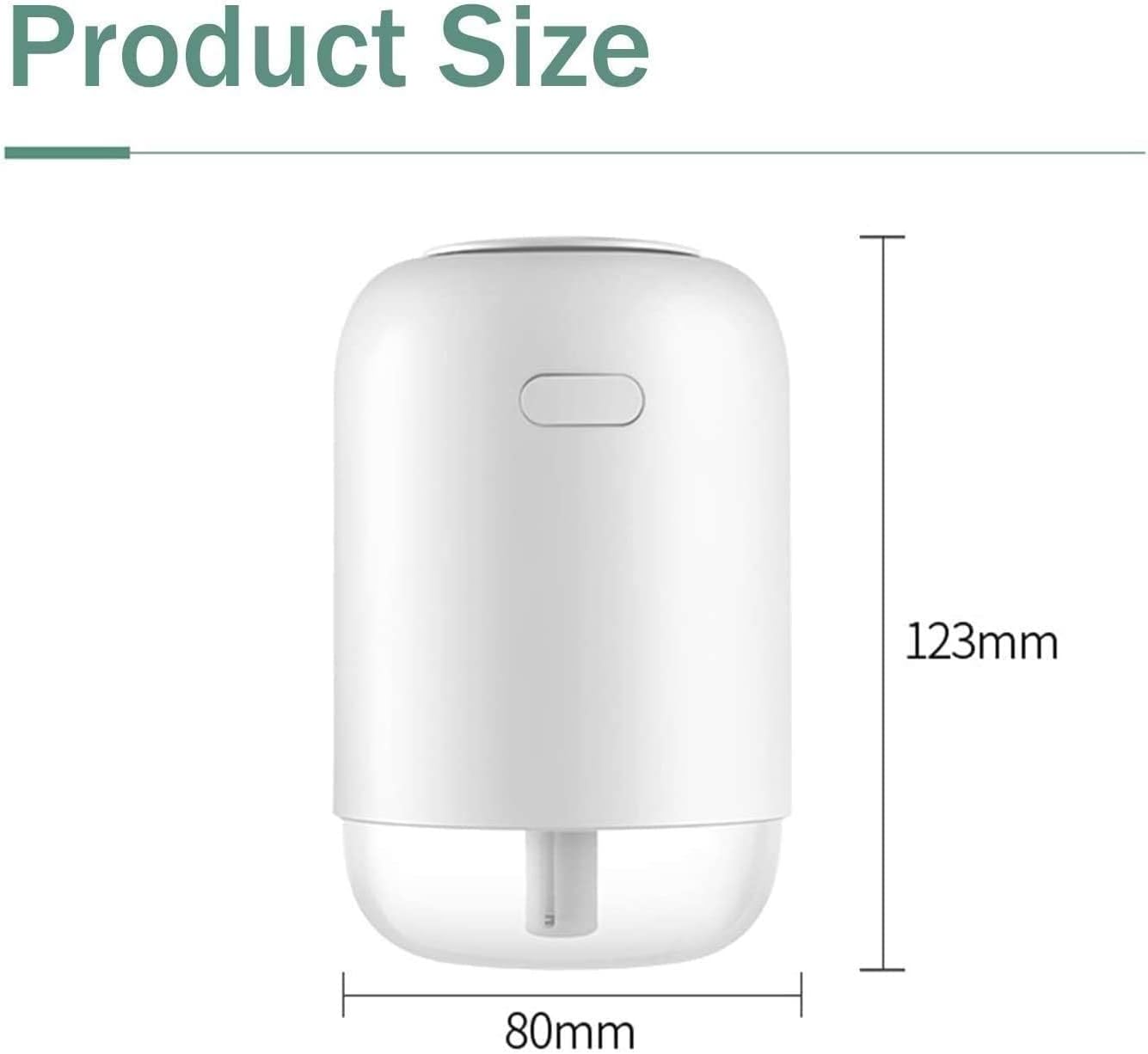 Cool Mistfor Home LED Night Light Ultra Top Fill Quiet Baby Plant Easy Clean Humidifiers for Large Room Living Room Office (Color : White)