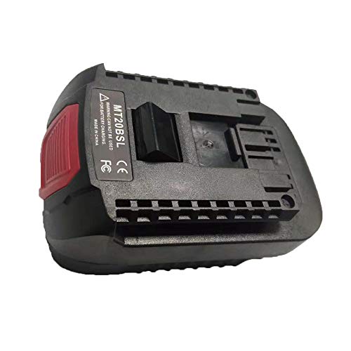 MT20BSL batería convertidor Adaptador para Makita 18V iones litio batería BL1830 BL1815 BL1840 BL1850 BL1860 convertir a para Bosch 18V litio batería Cover