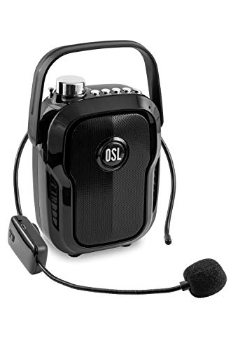 Oliver Systems Limited osl OS-Xplode Portable Voice Amplifier with Speaker, Wireless Neckband Microphone for Teachers, Bluetooth, FM Tuner, USB & SD Card Input