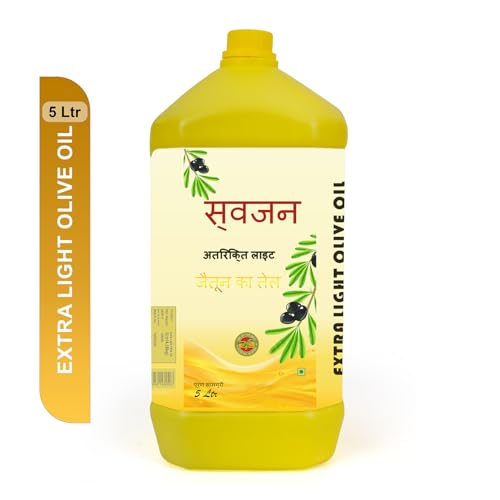 Image of Kinsfolk Cold Pressed Extra Light Olive Oil, Premium Cooking Oil, Perfect for Frying, Dressing, Garnishing and Drizzling on Salads, Good for Health, Digestion and Heart, Daily Use JAR - 5.25 Ltr