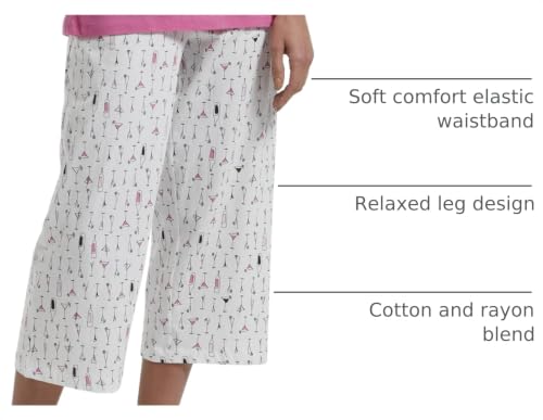 Image of HUE Womens Printed Knit Long Pajama Sleep Pant