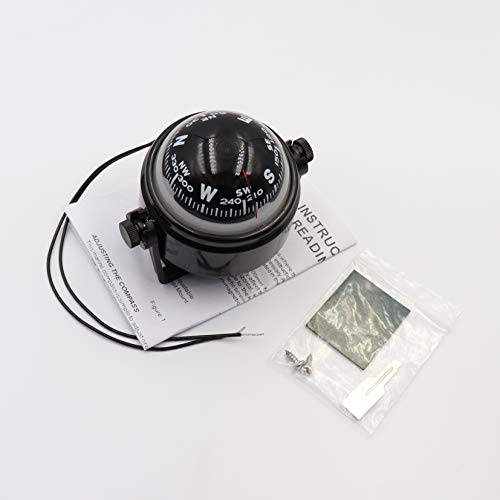 Detuck Boat Compass Dashboard Marine Compass For Boat Compass Dash Mount Night Lighting #TOP5
