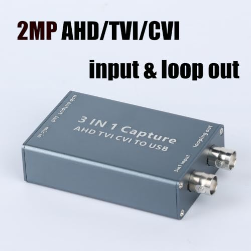 Image of 2MP AHD to USB 2.0 Capture Card 1080P Support TVI CVI Driver Free | UVC UAC Standard
